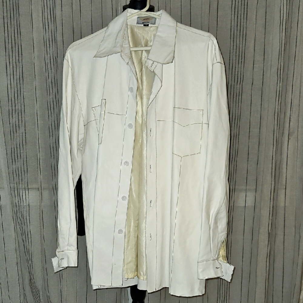 Leather Button Down Vintage Shirt